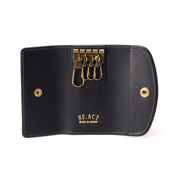 RE.ACT LEATHER WORKS | リアクトレザーワークス　CROSS FILLER INDIGO KEY CASE