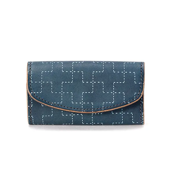 RE.ACT LEATHER WORKS | リアクトレザーワークス　CROSS FILLER INDIGO KEY CASE