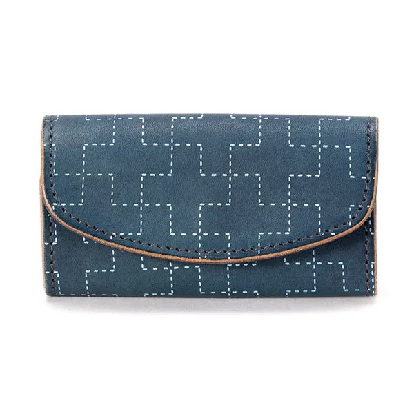 RE.ACT LEATHER WORKS | リアクトレザーワークス　CROSS FILLER INDIGO KEY CASE