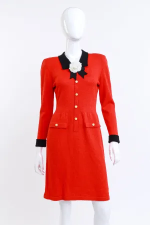 Reagan Red Knit Dress