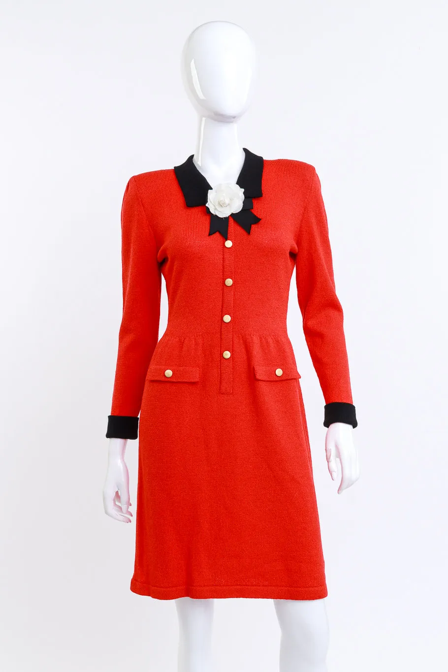 Reagan Red Knit Dress