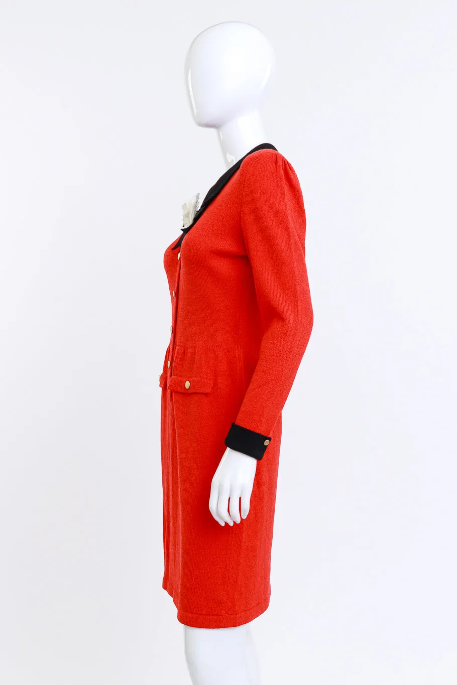 Reagan Red Knit Dress