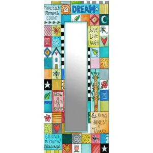 Rectangular Mirror Playful Patchwork by Sincerely Sticks