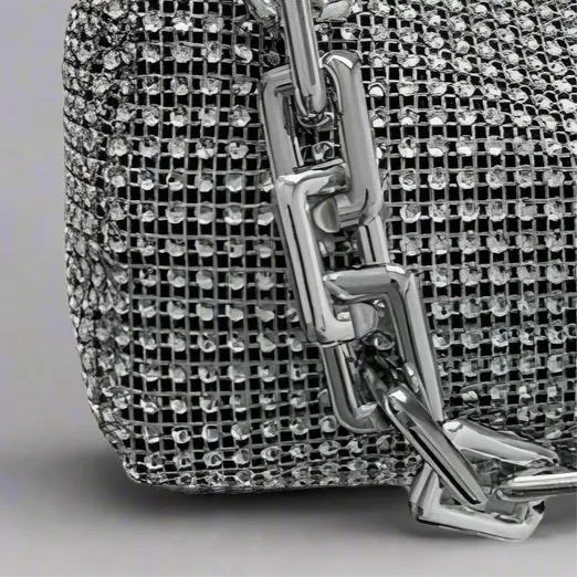 Rhinestone Embellished Handbag