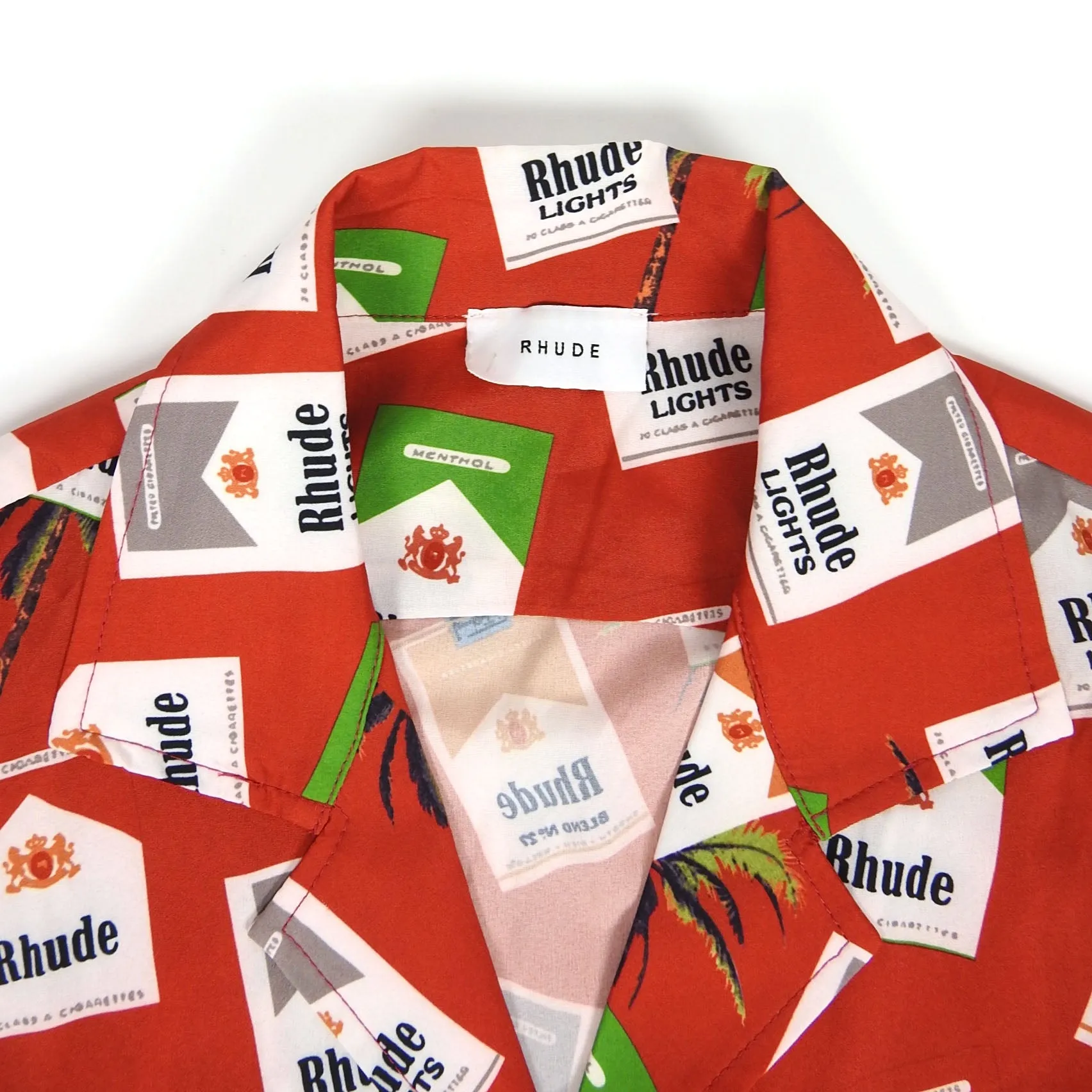 Rhude SS Graphic Button Up Size Medium