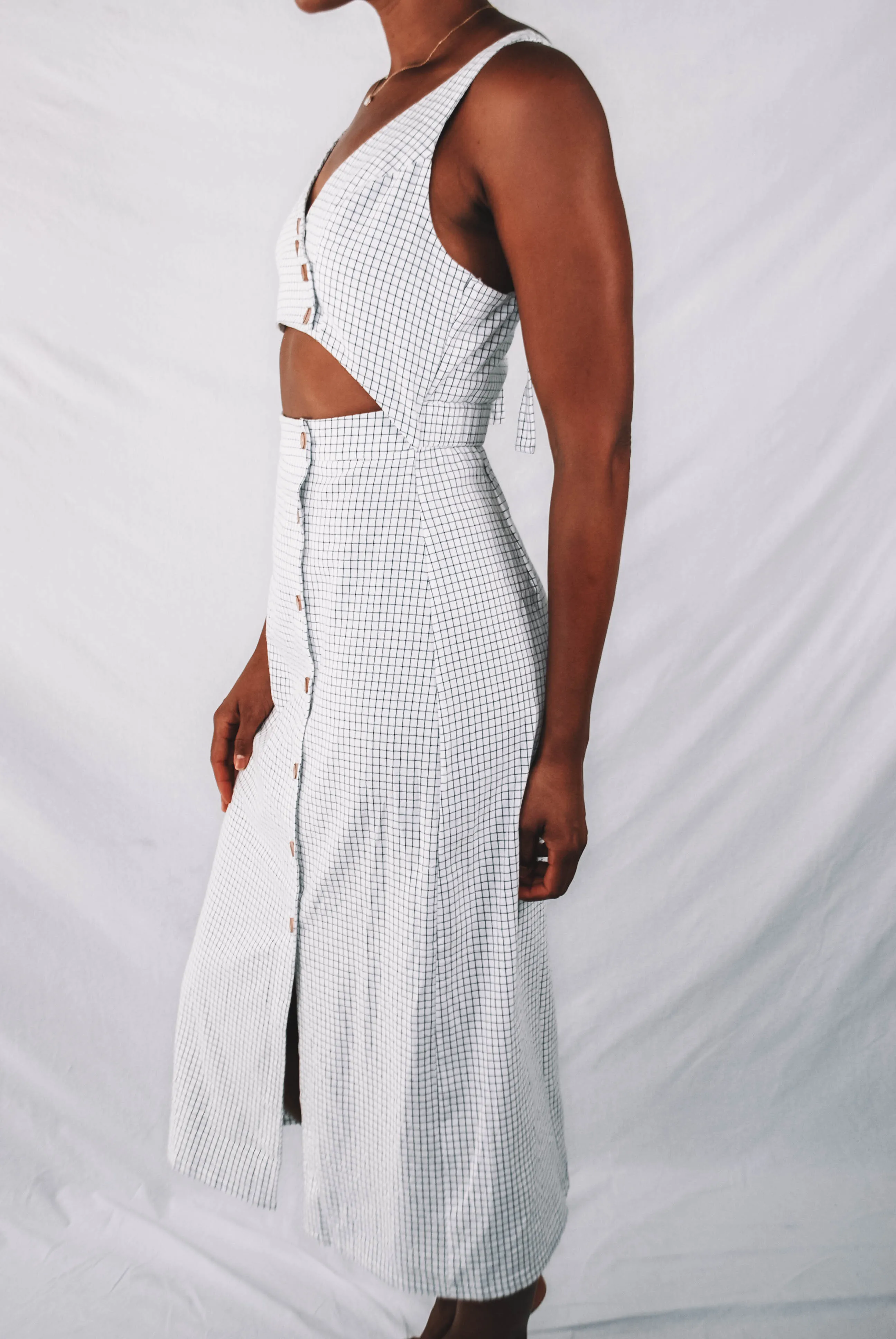 Rivage Button Down Cutout Dress