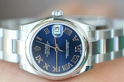 ROLEX MIDSIZE MENS OR LADIES 31mm DATEJUST STAINLESS STEEL 178240