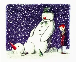 Rude Snowman Christmas Card