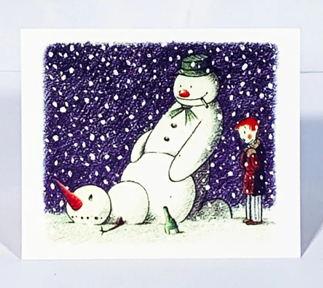 Rude Snowman Christmas Card