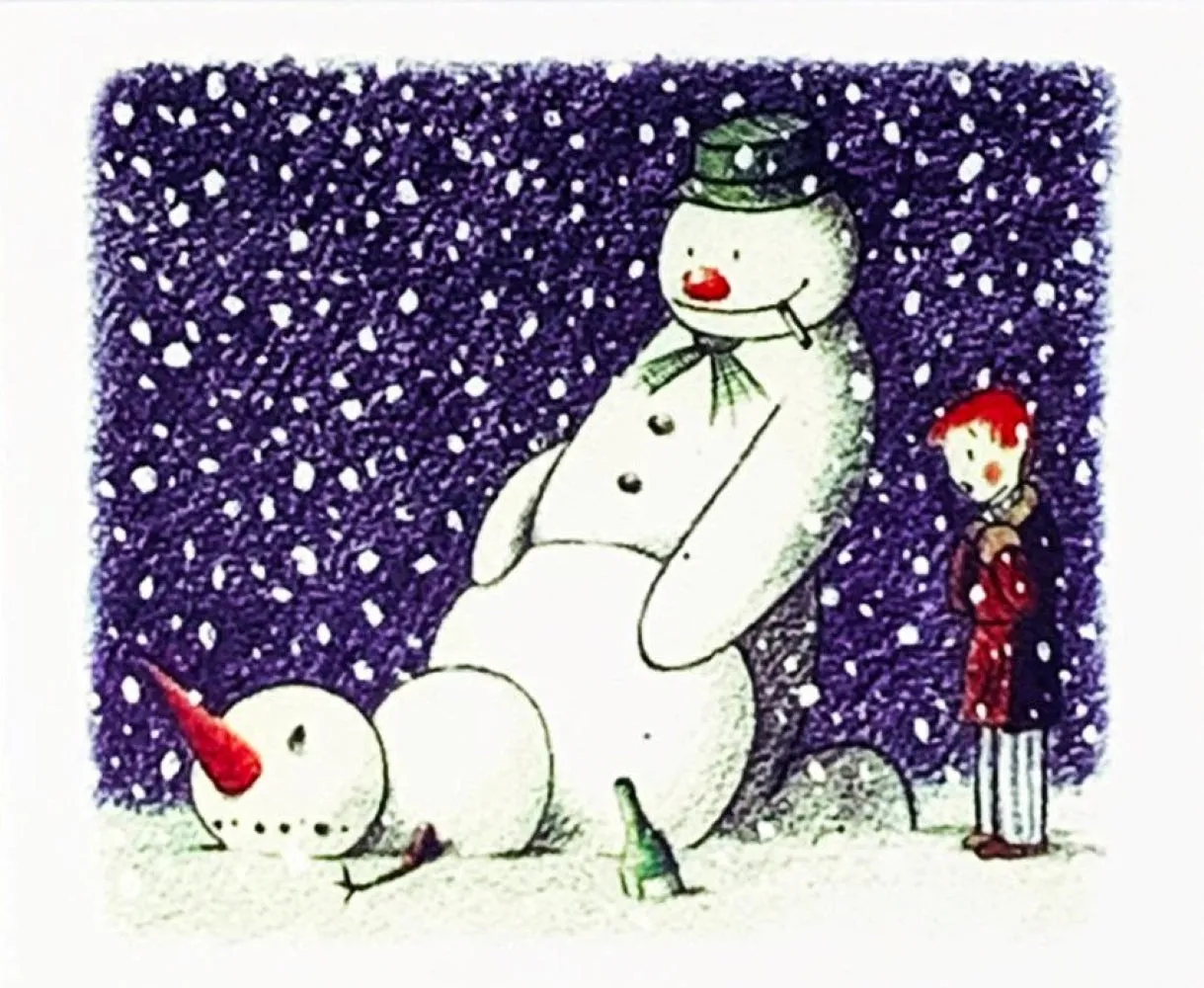 Rude Snowman Christmas Card