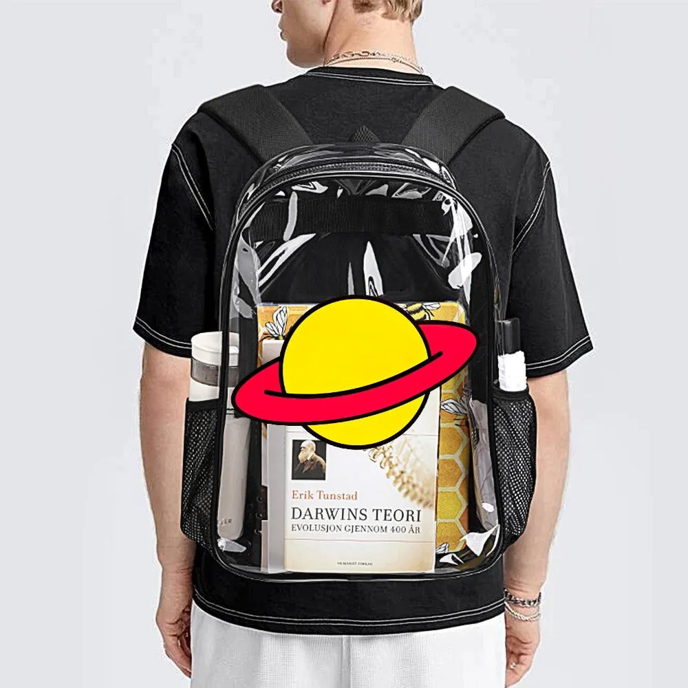 Rugrats Chuckie Planet Logo Transparent Backpack 17 Inch