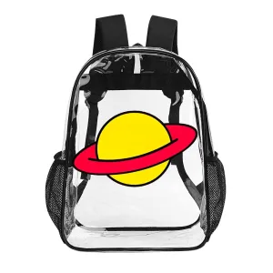 Rugrats Chuckie Planet Logo Transparent Backpack 17 Inch