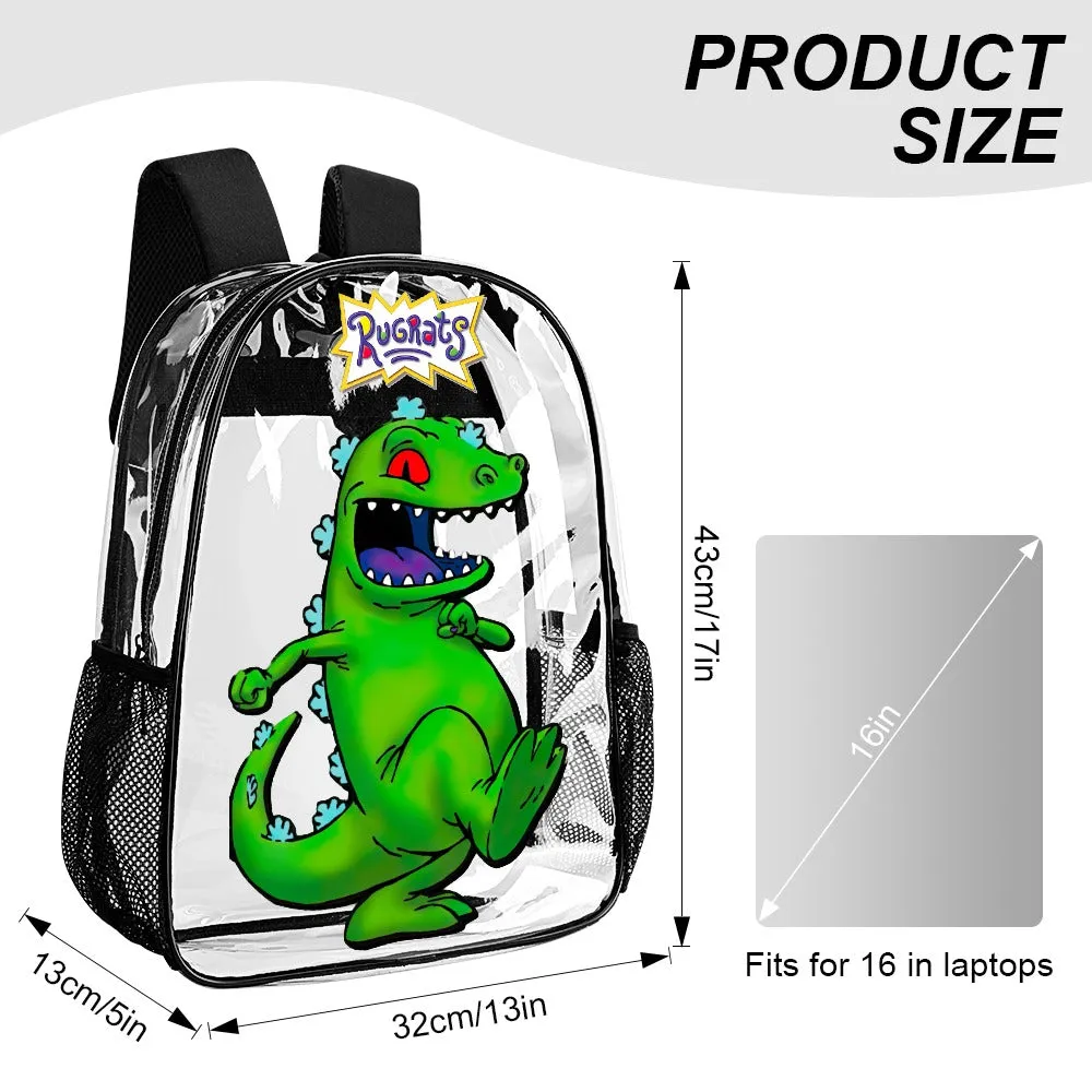 Rugrats Reptar Transparent Backpack 17 Inch