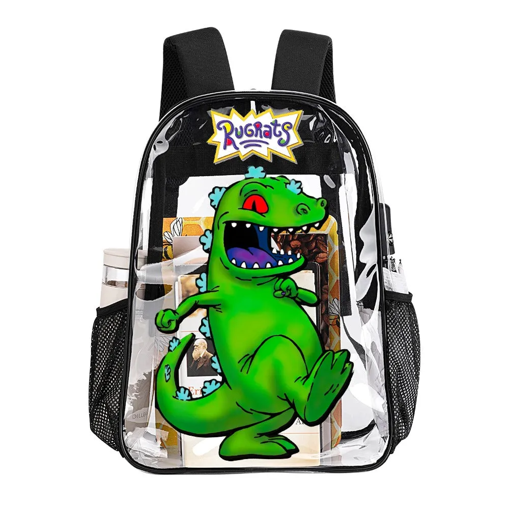 Rugrats Reptar Transparent Backpack 17 Inch