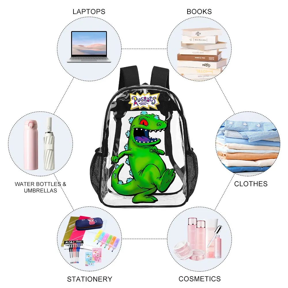 Rugrats Reptar Transparent Backpack 17 Inch