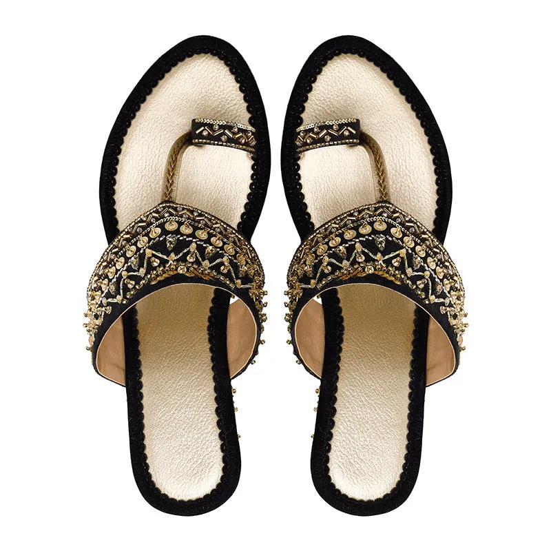 Ruhaaniyat Wedges & Handbag Combo