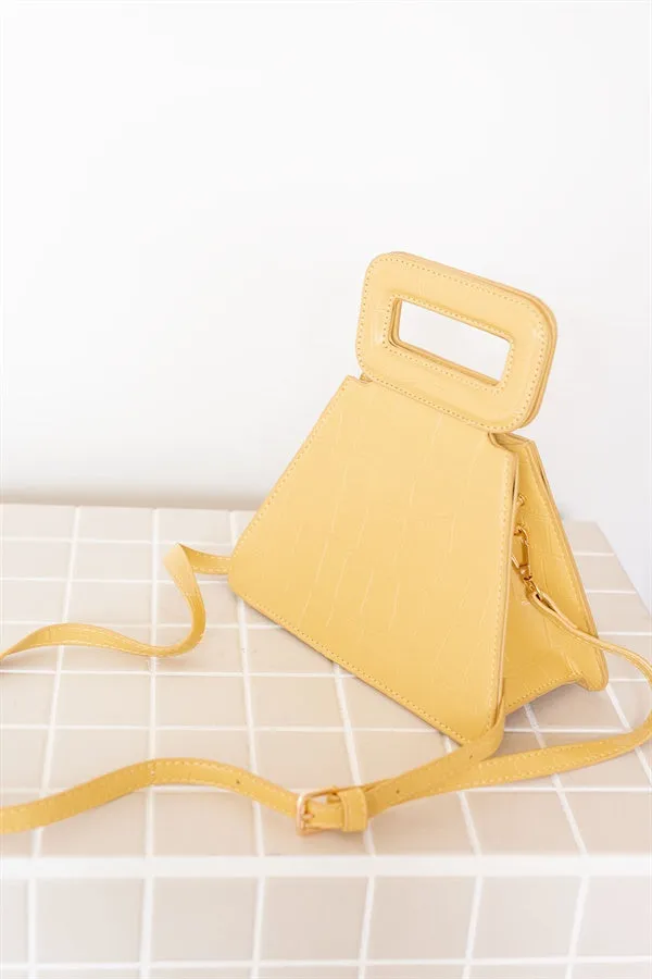 SAMPLE-Rico Handle Bag - Yellow
