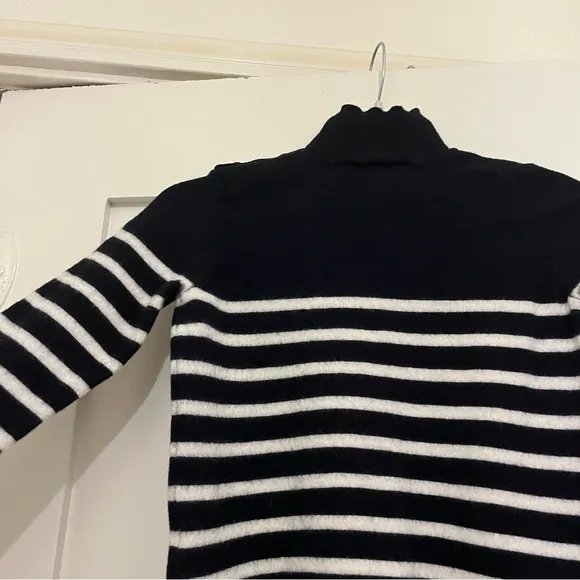 Sezane &quot;Jacob&quot; Jumper Navy/Ecru - Size XS SHRUNKEN