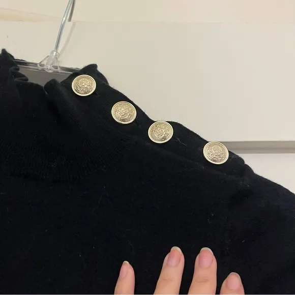 Sezane &quot;Jacob&quot; Jumper Navy/Ecru - Size XS SHRUNKEN