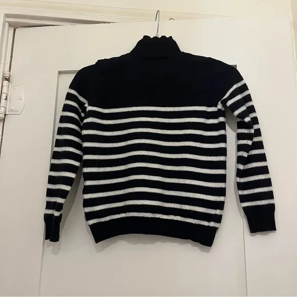 Sezane &quot;Jacob&quot; Jumper Navy/Ecru - Size XS SHRUNKEN