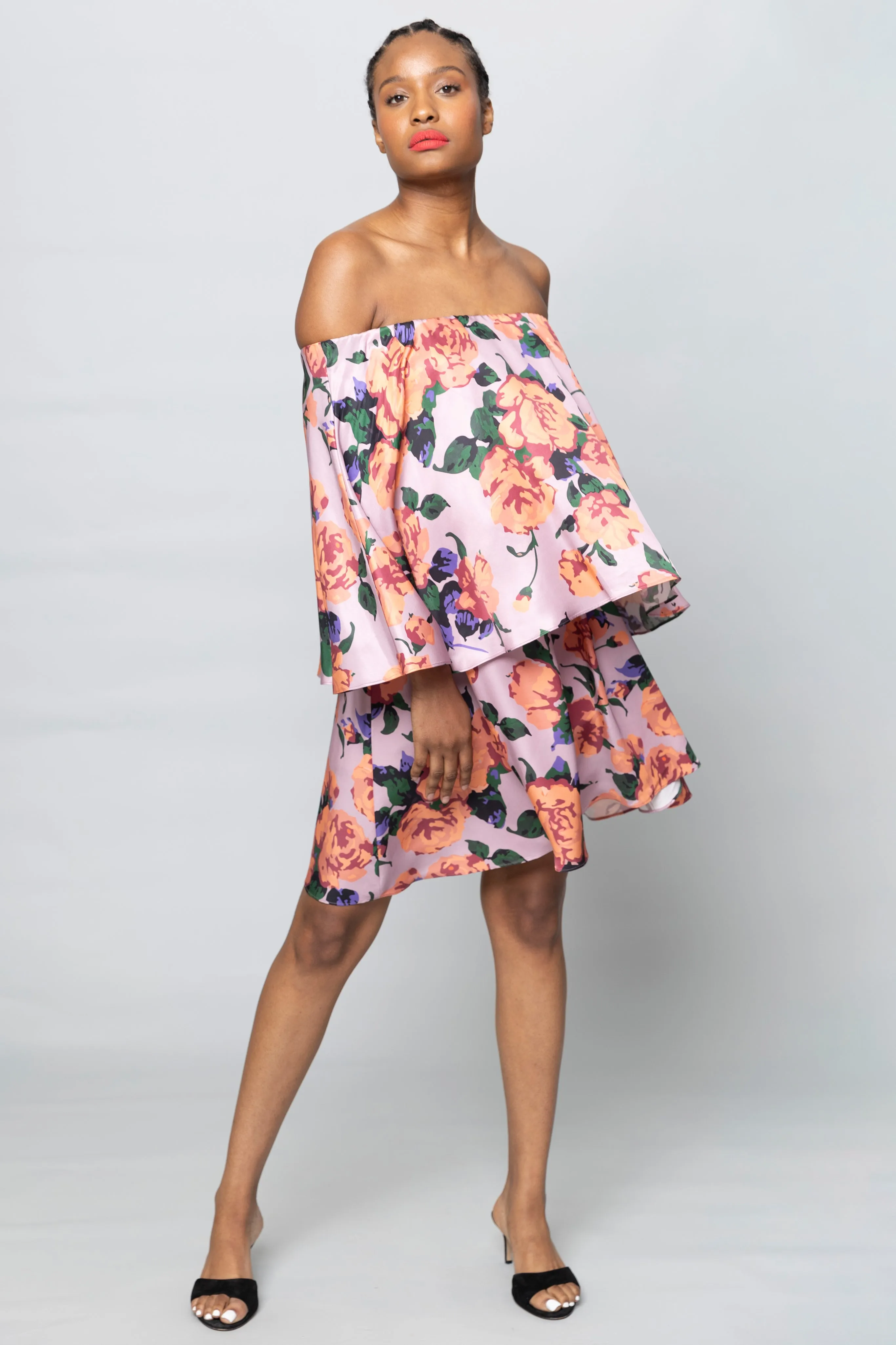 Short Tiered Off Shoulder