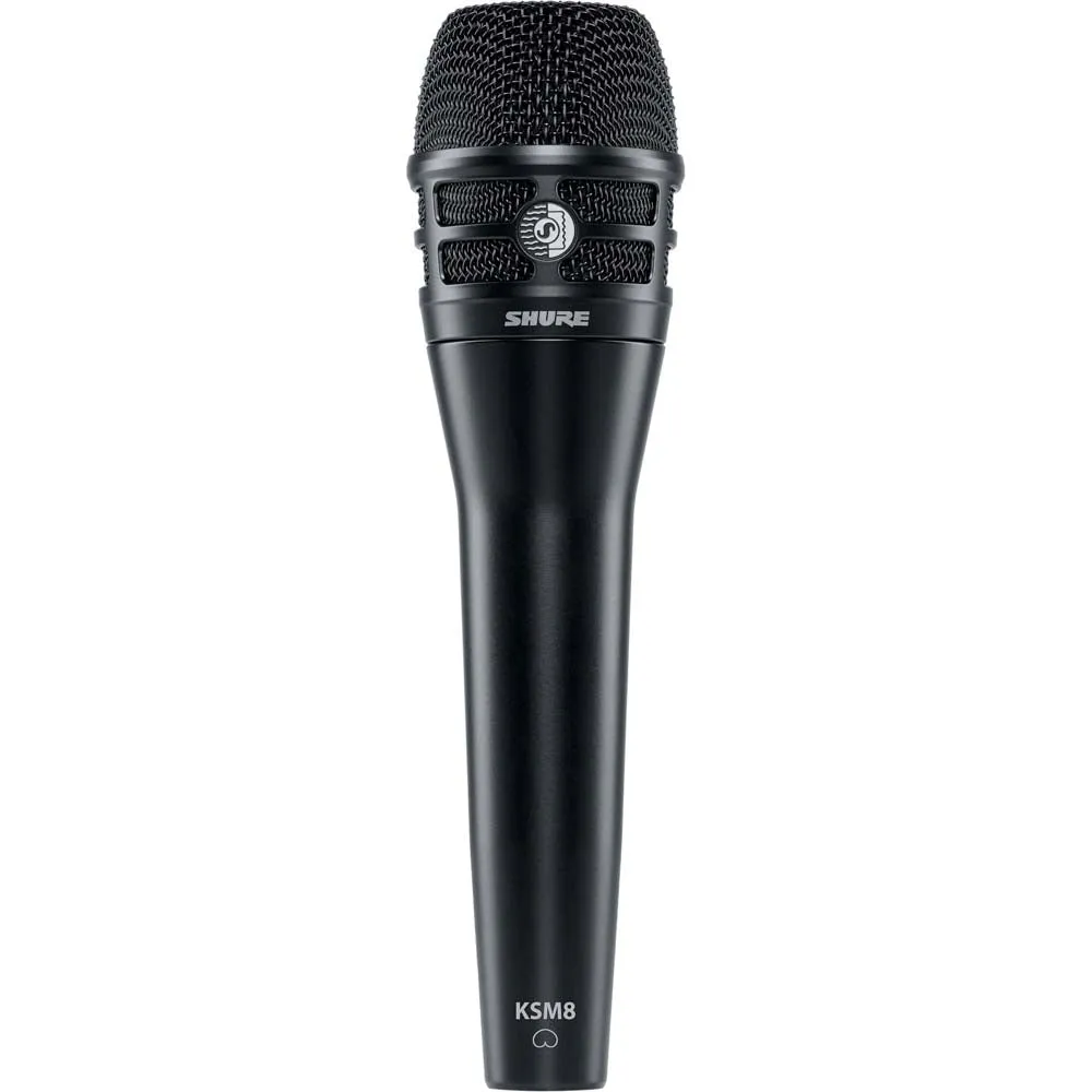 Shure KSM8/B Micrófono Dualdyne Dinámico Vocal de Mano (Negro)