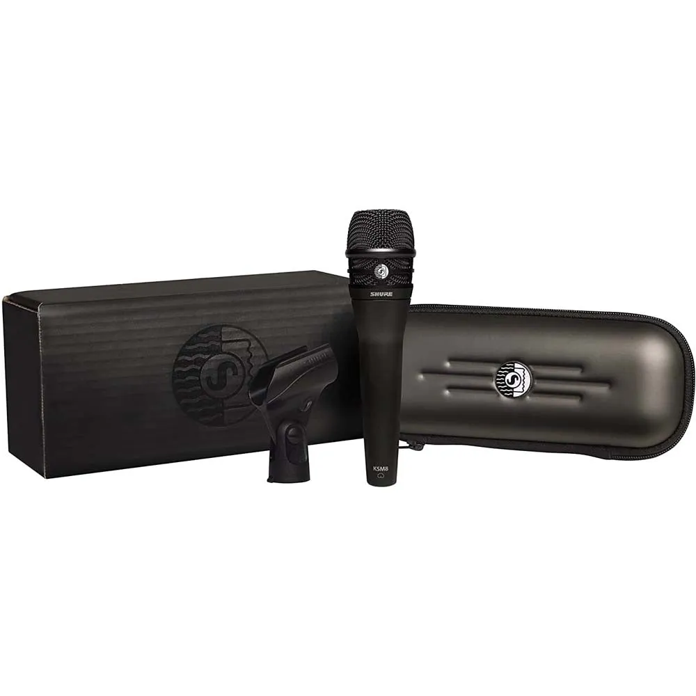 Shure KSM8/B Micrófono Dualdyne Dinámico Vocal de Mano (Negro)