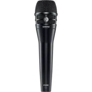 Shure KSM8/B Micrófono Dualdyne Dinámico Vocal de Mano (Negro)
