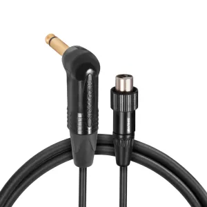 Shure WA307 - RA Jack to Lock Ring TA4F - Gold Plated