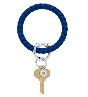 Silicone Big O® Key Ring - Midnight Navy Braided