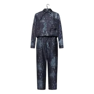 Silk Jumpsuit - Blue