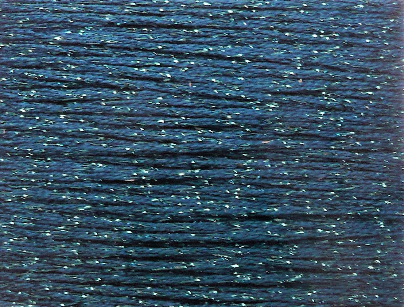 Silk Lame Braid 18 Count- Blues, Purples, Greens,