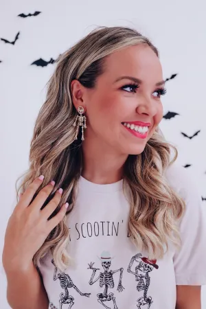 Skeleton Embellished Earrings