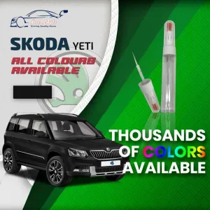 Skoda Yeti 2009 - 2017 Premium Stone Chip Needle Touch up Paint All Colours