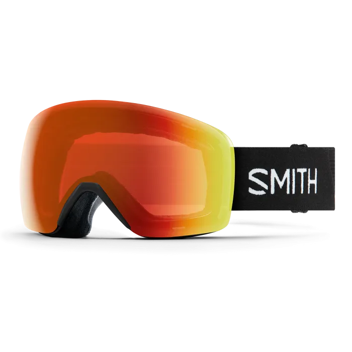 Smith Skyline Goggle- Black w/ ChromaPop Everyday Red Mirror Lens