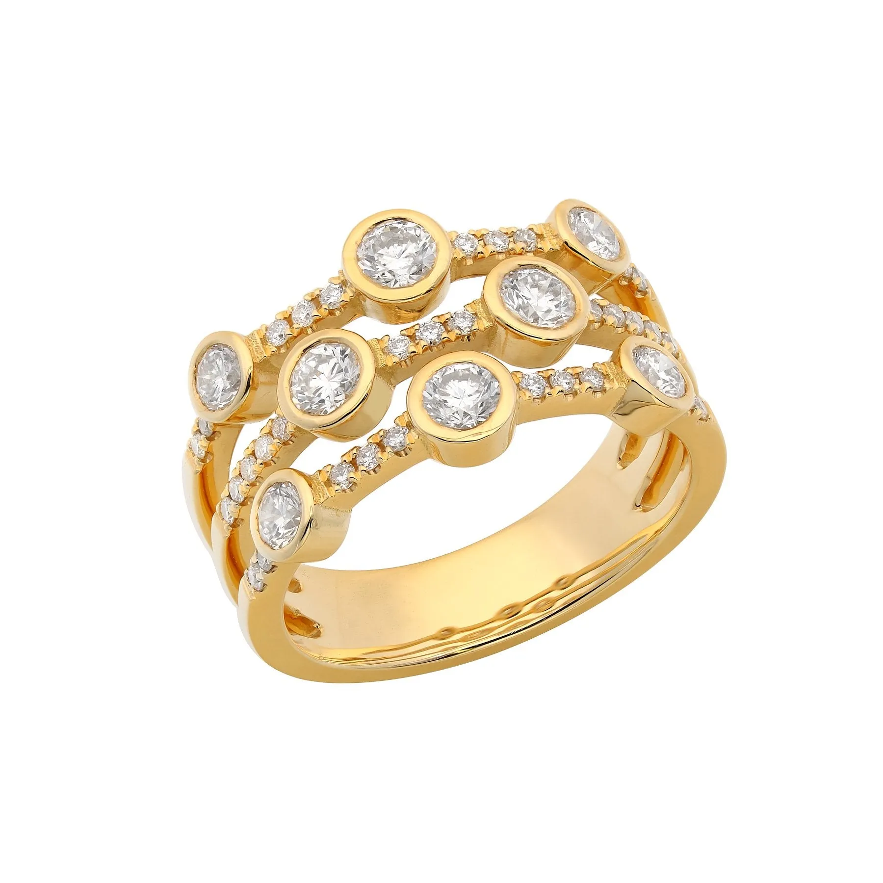 Solaire Circe Triple Diamond Ring