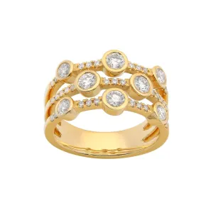 Solaire Circe Triple Diamond Ring