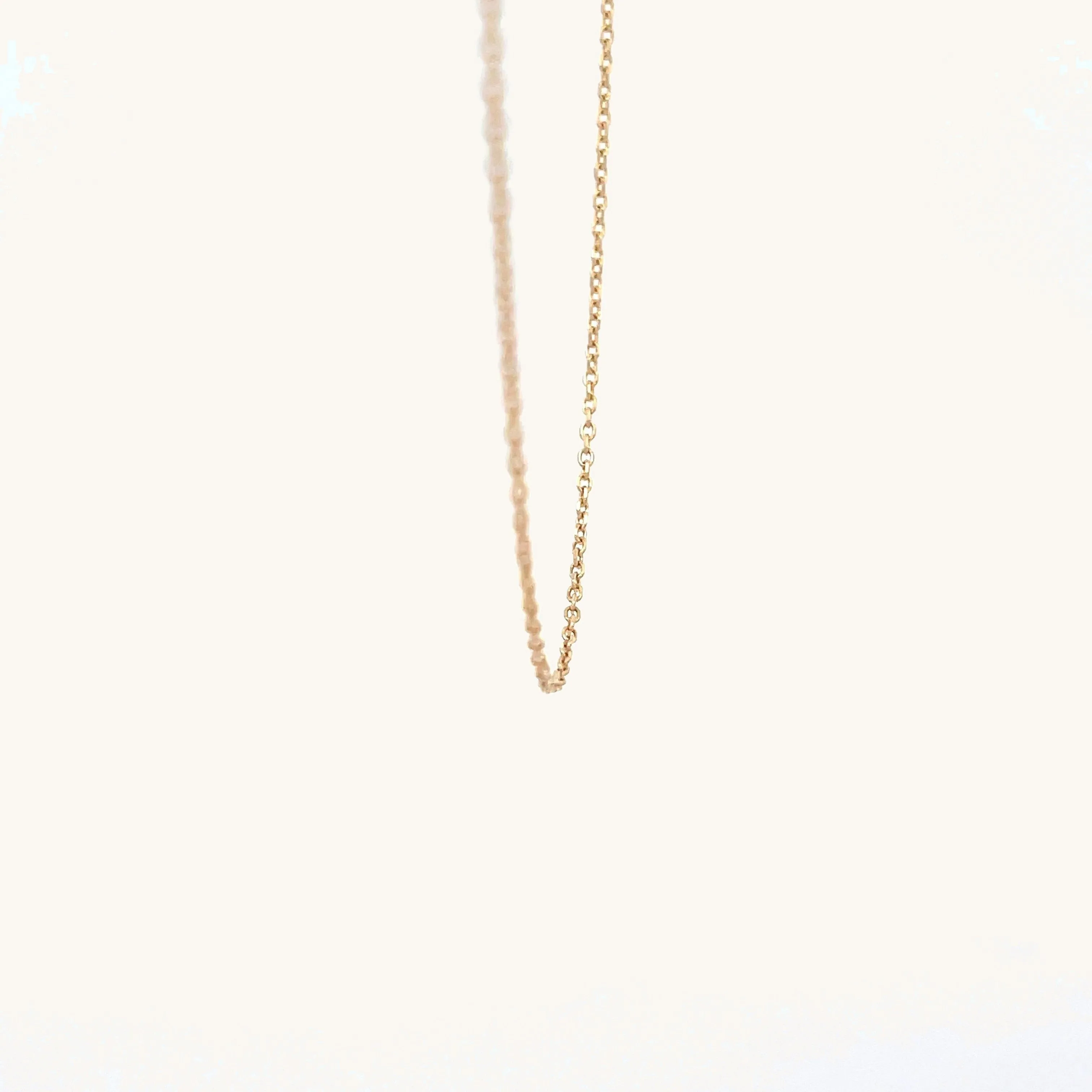 SOLID 14K YELLOW GOLD 16-18" ADJUSTABLE CABLE CHAIN