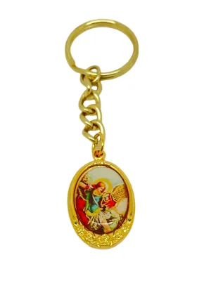 St. Michael the Archangel Key Chain with Velvet Box