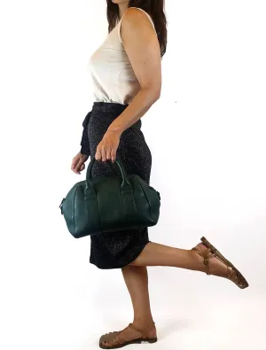 Status Anxiety green leather bag