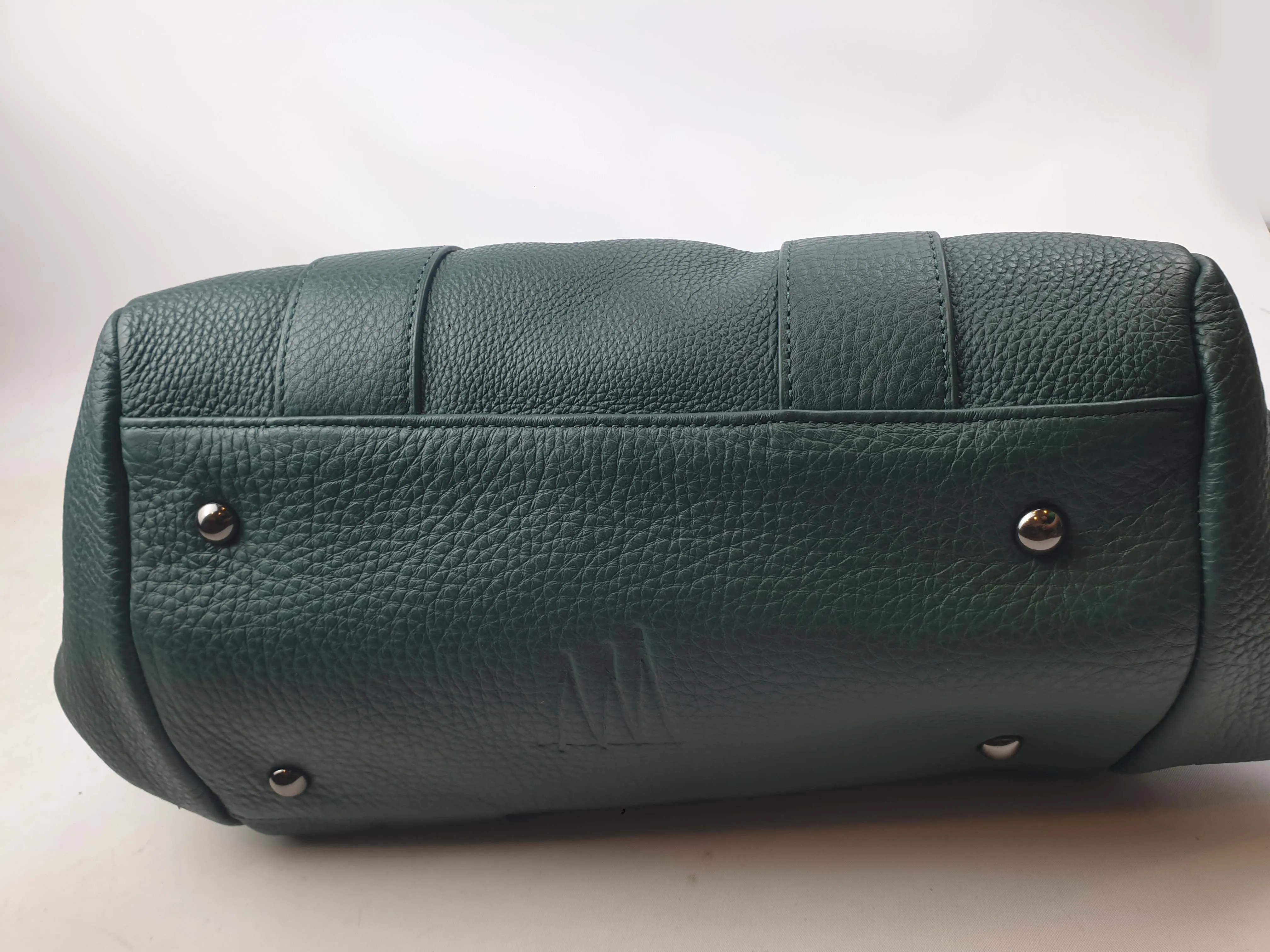 Status Anxiety green leather bag