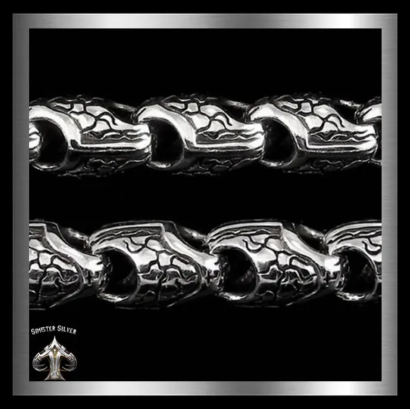 Sterling Silver Heavy Biker Wallet Chain Custom Python Design