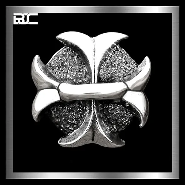 Sterling Silver Medieval Iron Cross Biker Wallet Chain Connector