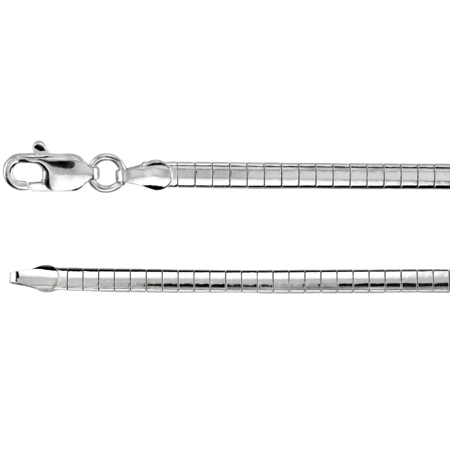 Sterling Silver Omega Chain 3mm