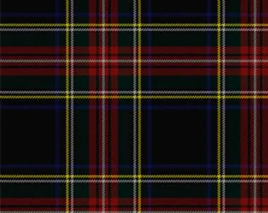 Stewart Black Tartan Pocket Square