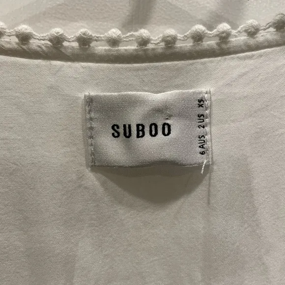 Suboo Willow Wrap Dress in White