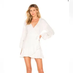 Suboo Willow Wrap Dress in White