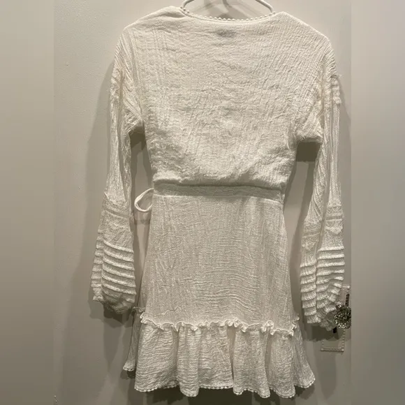 Suboo Willow Wrap Dress in White