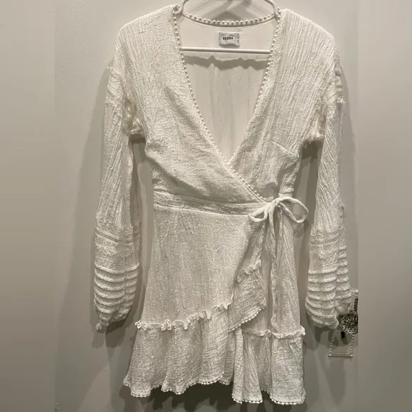 Suboo Willow Wrap Dress in White