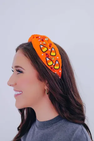 Sugar Rush Candy Corn Embellished Headband